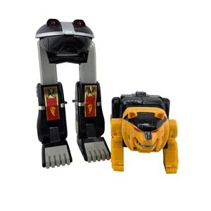 Power Rangers Vintage Ninjazord Lot Yellow Bear Black Frog Zords 2pc
